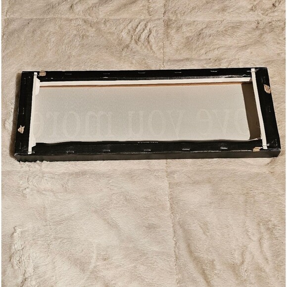 Black And White "love you more" Canvas Sign - Picture 2 of 2